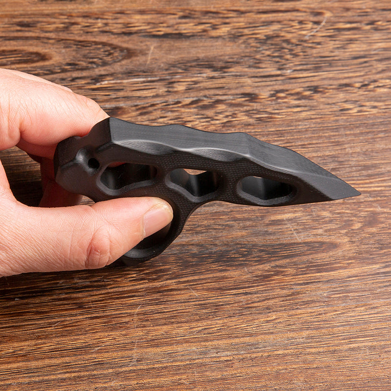 Brass Four Finger Knuckles – G10 Glass Fiber with 14mm Thick Lightweight Kubotan detail image - detail view 4