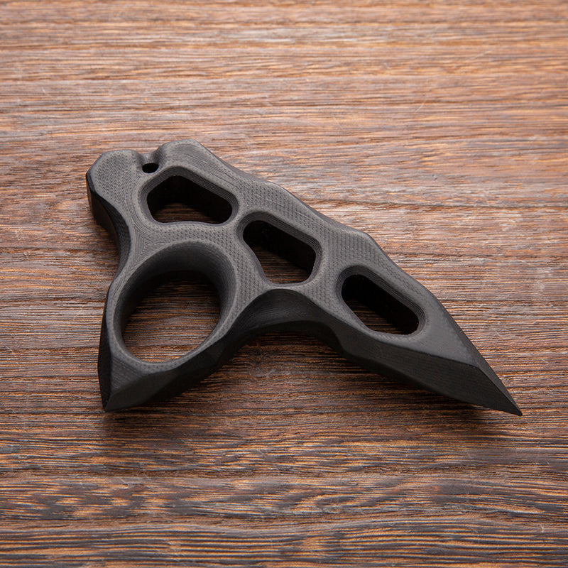 Brass Four Finger Knuckles – G10 Glass Fiber with 14mm Thick Lightweight Kubotan detail image - detail view 5