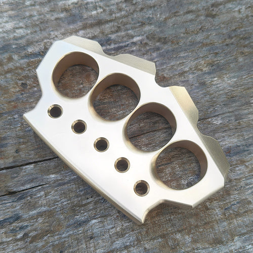 Brass Four Finger Knuckles – H-59 Ultra-Thick 15mm with Premium CNC 560g detail image