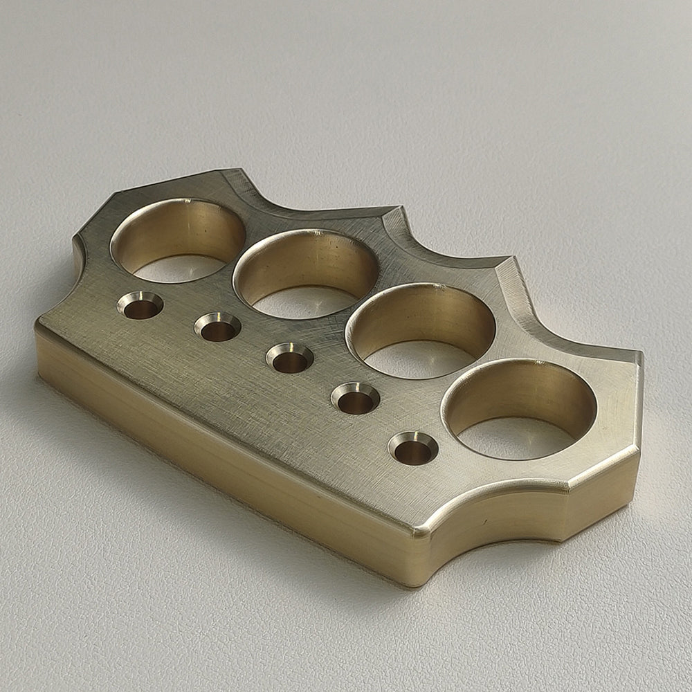 Brass Four Finger Knuckles – H-59 Ultra-Thick 15mm with Premium CNC 560g detail image - detail view 3