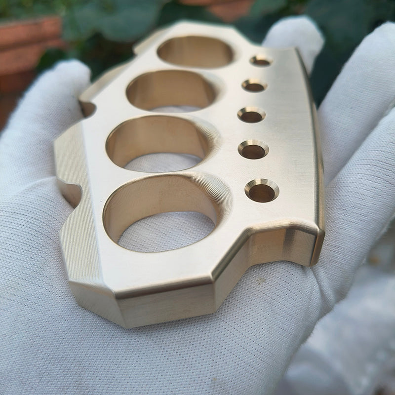 Brass Four Finger Knuckles – H-59 Ultra-Thick 15mm with Premium CNC 560g detail image - detail view 4