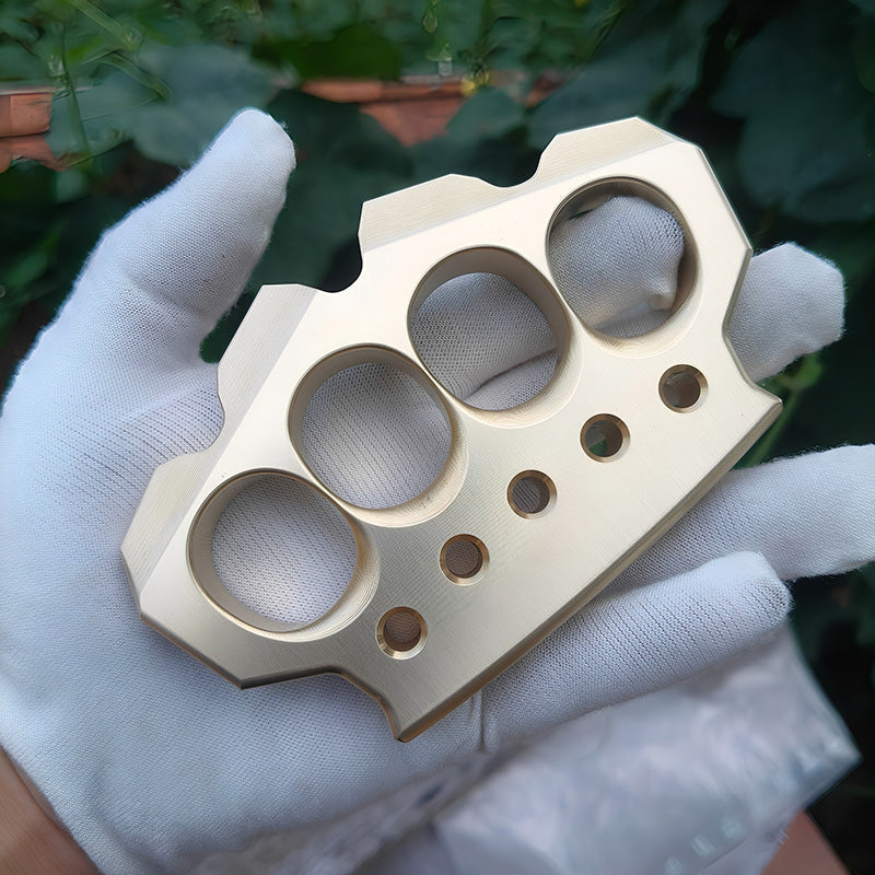 Brass Four Finger Knuckles – H-59 Ultra-Thick 15mm with Premium CNC 560g detail image - detail view 5