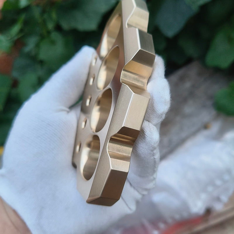 Brass Four Finger Knuckles – H-59 Ultra-Thick 15mm with Premium CNC 560g detail image - detail view 6