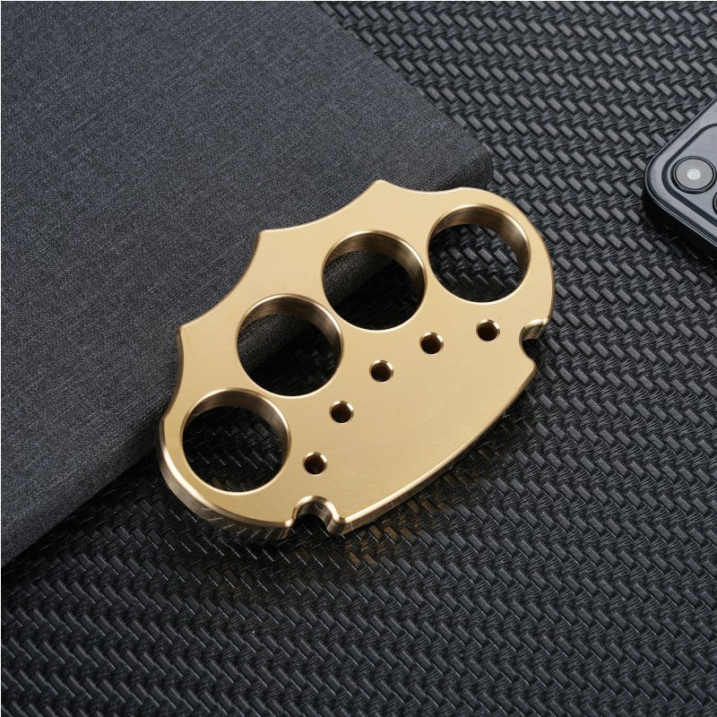 Brass Four Finger Knuckles – H59 with Anti-Slip Pattern Heavy Duty EDC detail image