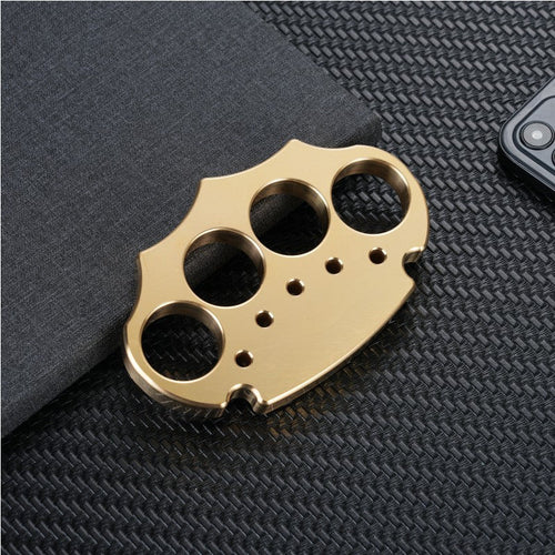 Brass Four Finger Knuckles – H59 with Anti-Slip Pattern Heavy Duty EDC detail image