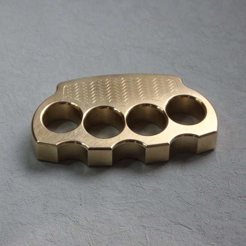 Brass Four Finger Knuckles – H59 with Duster Self Defense with Anti-Slip Tactical 640g detail image - detail view 6