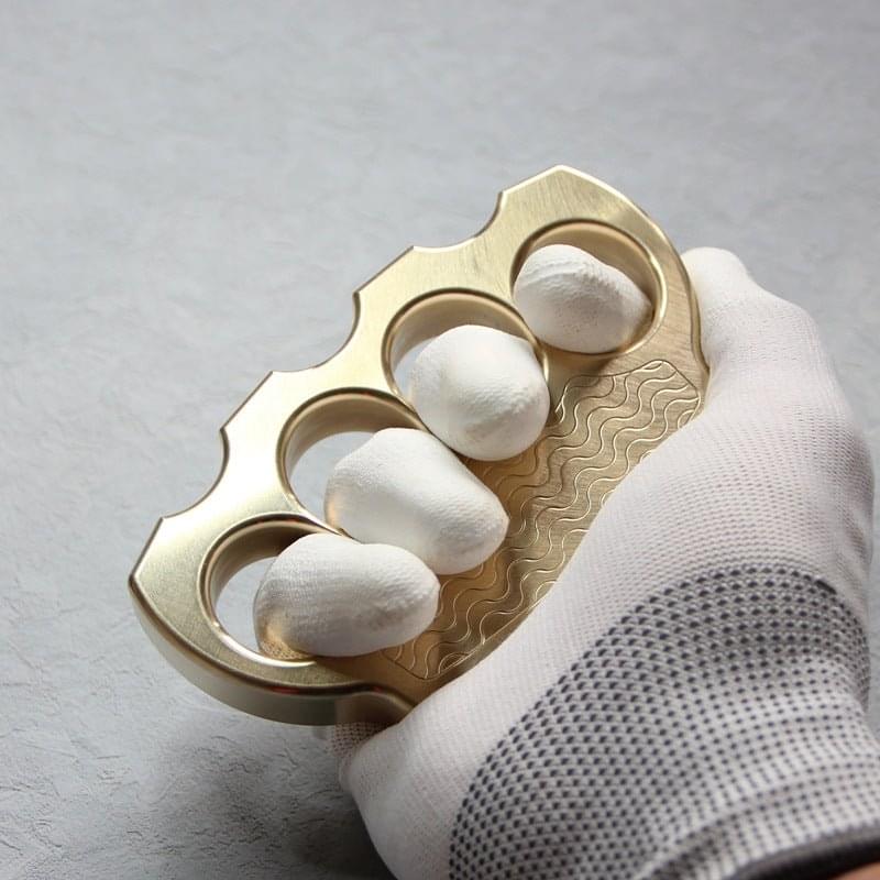 Brass Four Finger Knuckles – H59 with Duster Self Defense with Anti-Slip Tactical 640g detail image - detail view 7