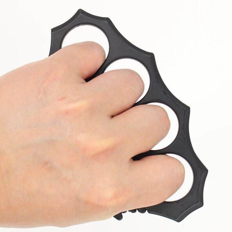Brass Four Finger Knuckles – Hard Alloy with Military Design Slim Profile Grip Bands detail image