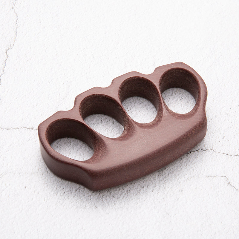 Brass Four Finger Knuckles – Micarta Extreme-Thick 20mm with Slim Profile Non-Metal 85g detail image - detail view 3