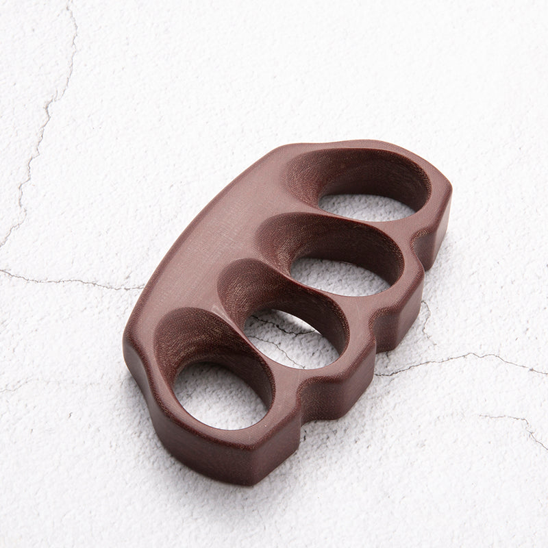 Brass Four Finger Knuckles – Micarta Extreme-Thick 20mm with Slim Profile Non-Metal 85g detail image - detail view 4
