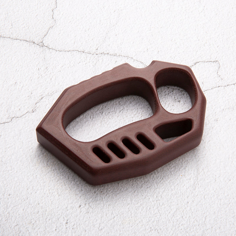 Brass Four Finger Knuckles – Micarta Extreme-Thick 20mm with Non-Metal Lightweight CNC detail image - detail view 3
