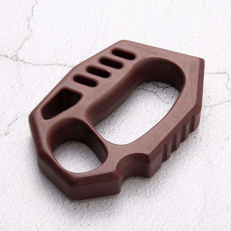 Brass Four Finger Knuckles – Micarta Extreme-Thick 20mm with Non-Metal Lightweight CNC detail image - detail view 4