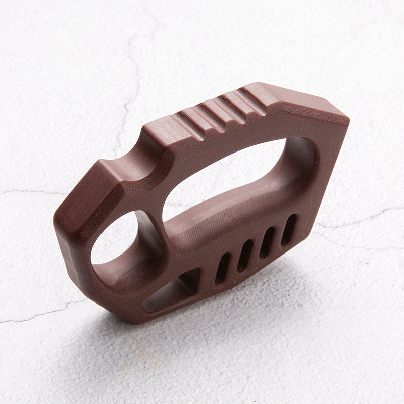 Brass Four Finger Knuckles – Micarta Extreme-Thick 20mm with Non-Metal Lightweight CNC detail image - detail view 5