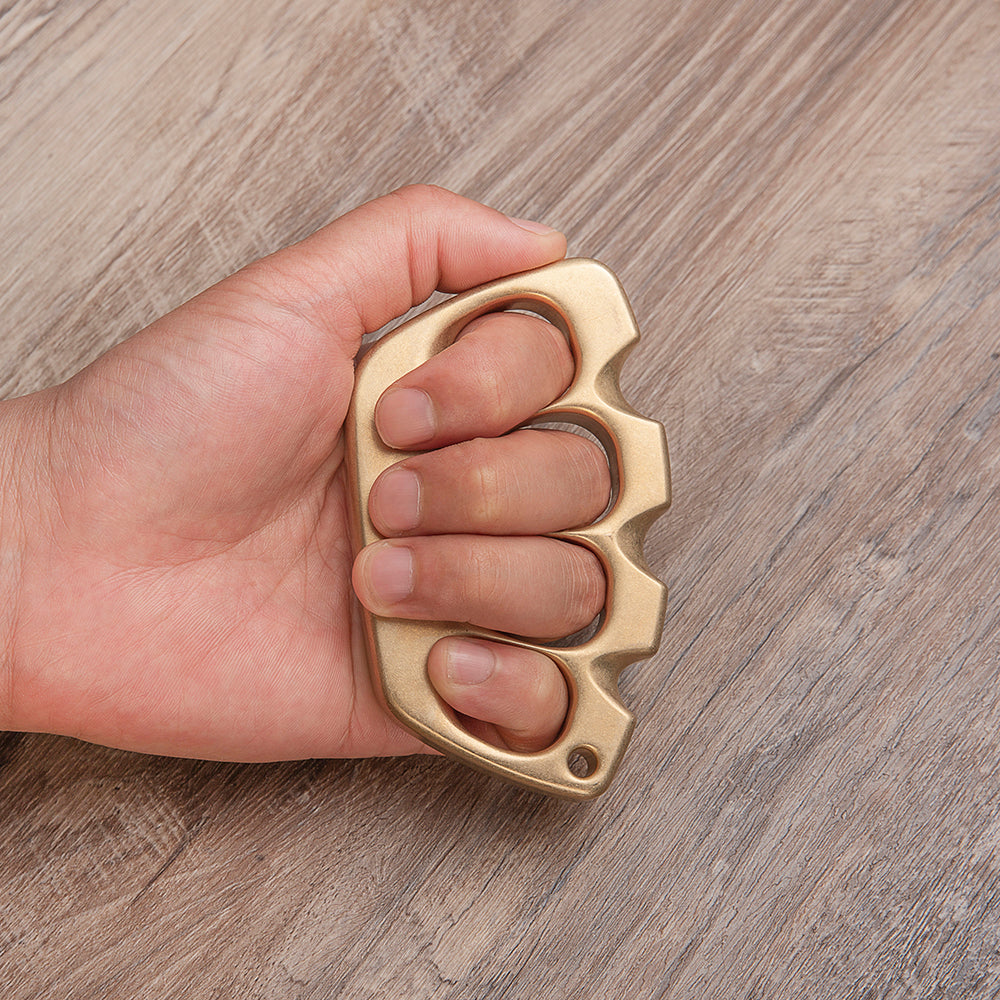 Brass Four Finger Knuckles – Model Z with Heavy Duty Ultra Large Holes detail image