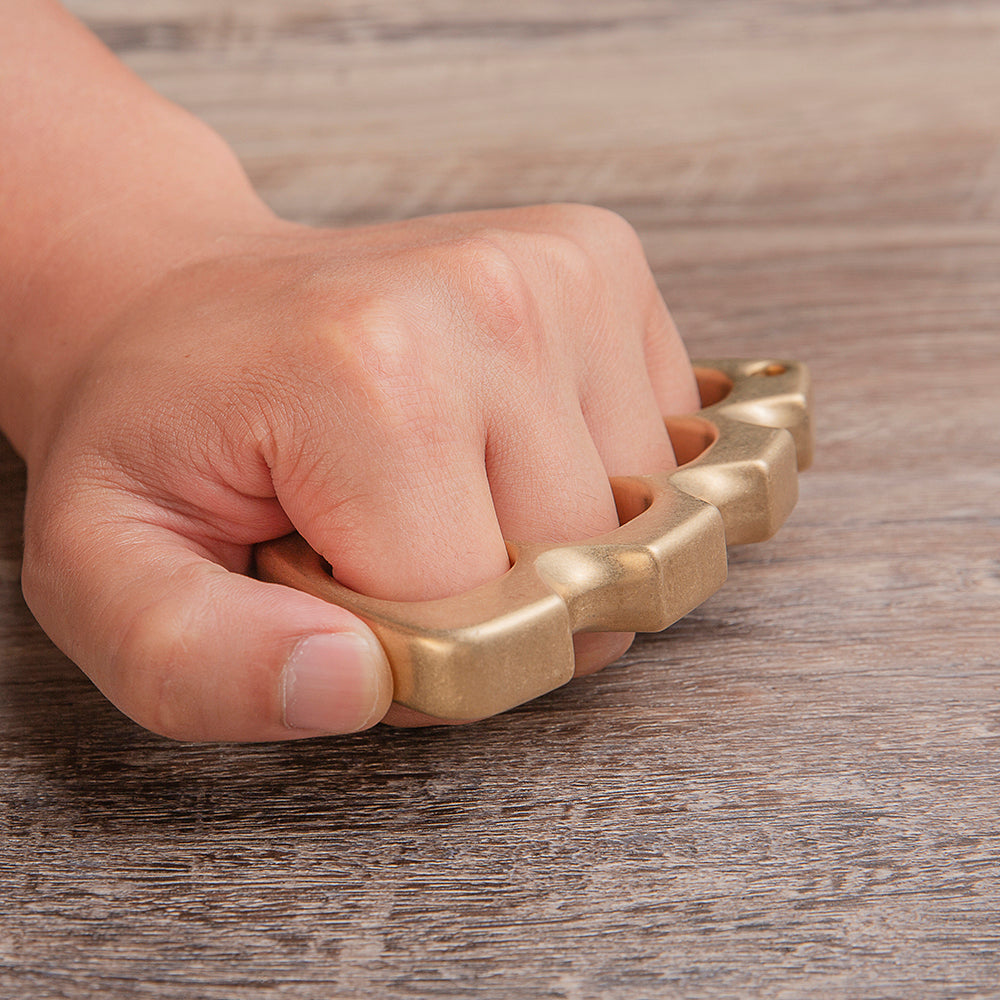 Brass Four Finger Knuckles – Model Z with Heavy Duty Ultra Large Holes detail image - detail view 4