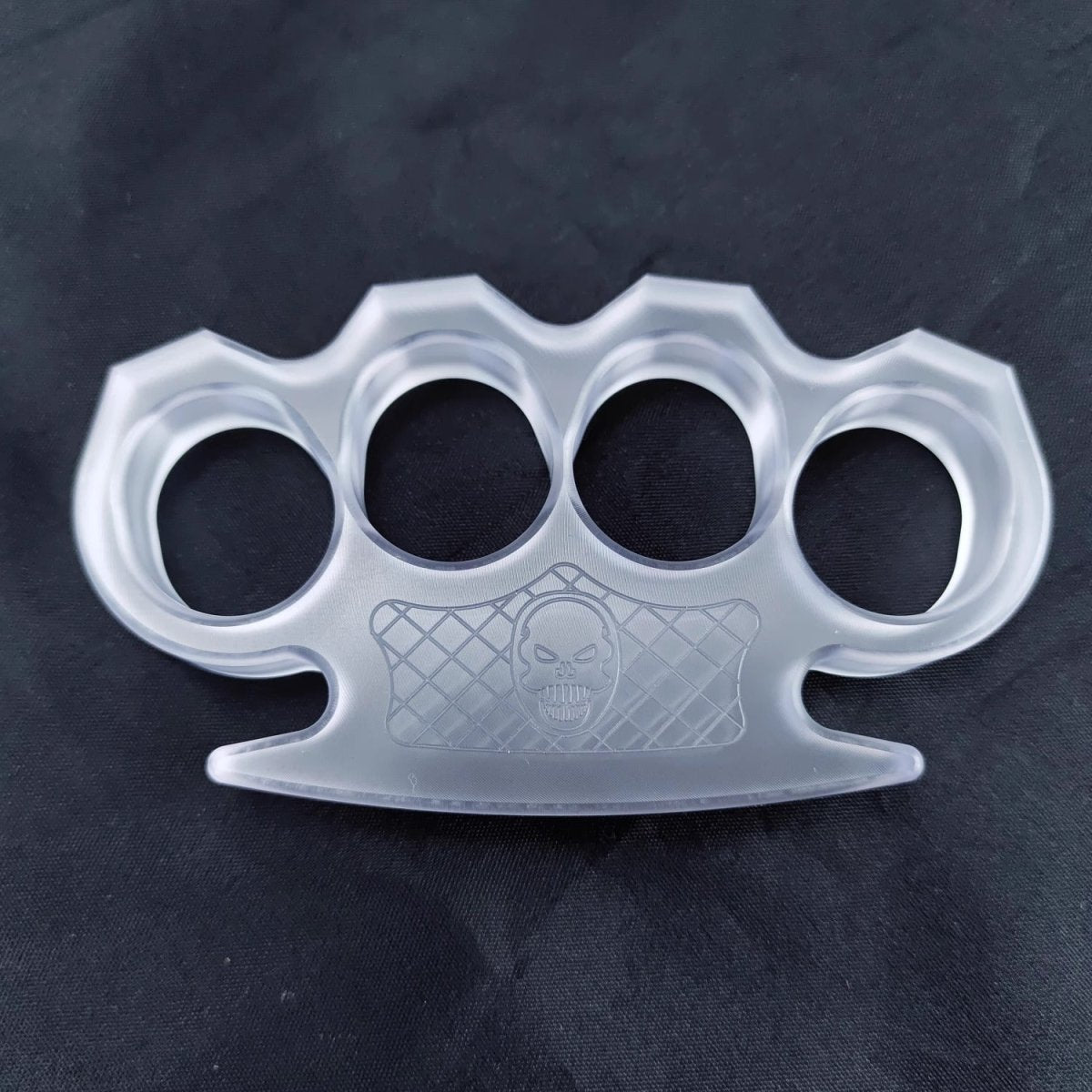 Brass Four Finger Knuckles – PVC Plastic Ultra-Thick 14mm with Clear Non-Metal 55g detail image - detail view 5