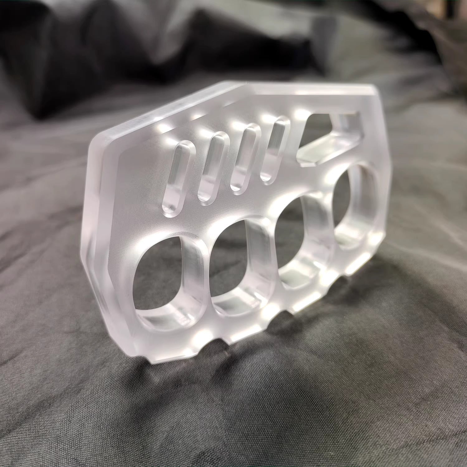 Brass Four Finger Knuckles – PVC Plastic with 14mm Ultra Thick Non-Metal Lightweight variant image