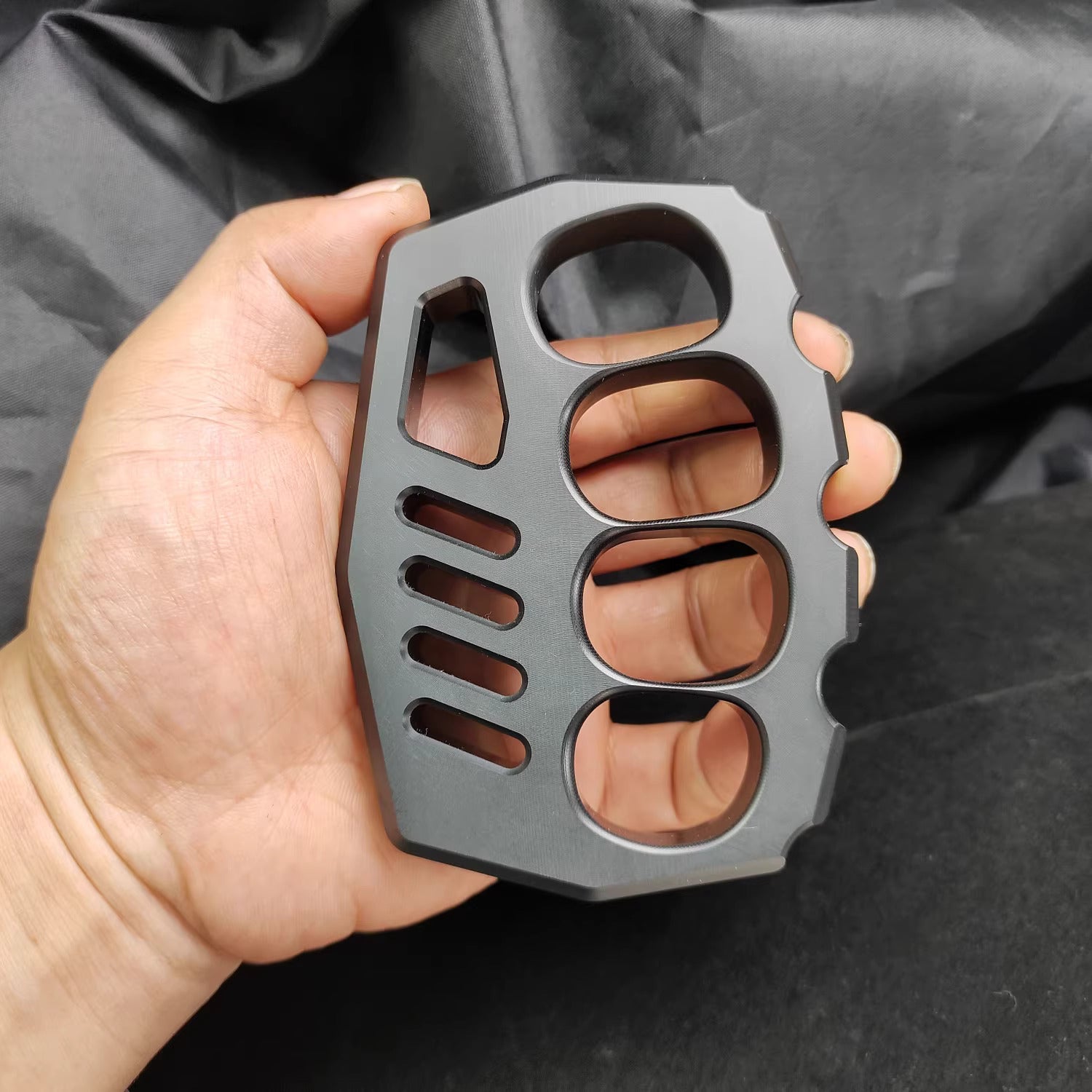 Brass Four Finger Knuckles – PVC Plastic with 14mm Ultra Thick Non-Metal Lightweight detail image