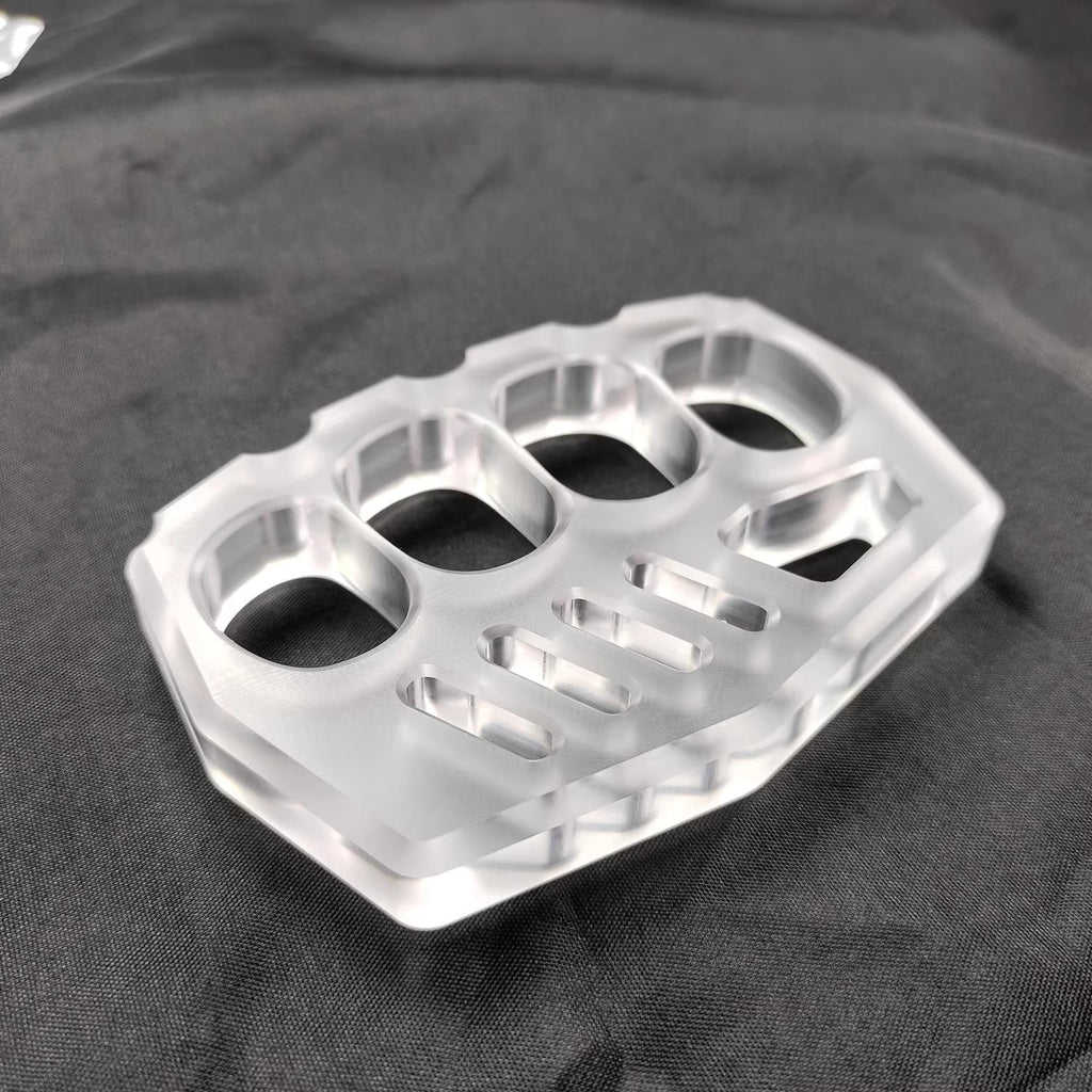 Brass Four Finger Knuckles – PVC Plastic with 14mm Ultra Thick Non-Metal Lightweight detail image - detail view 5