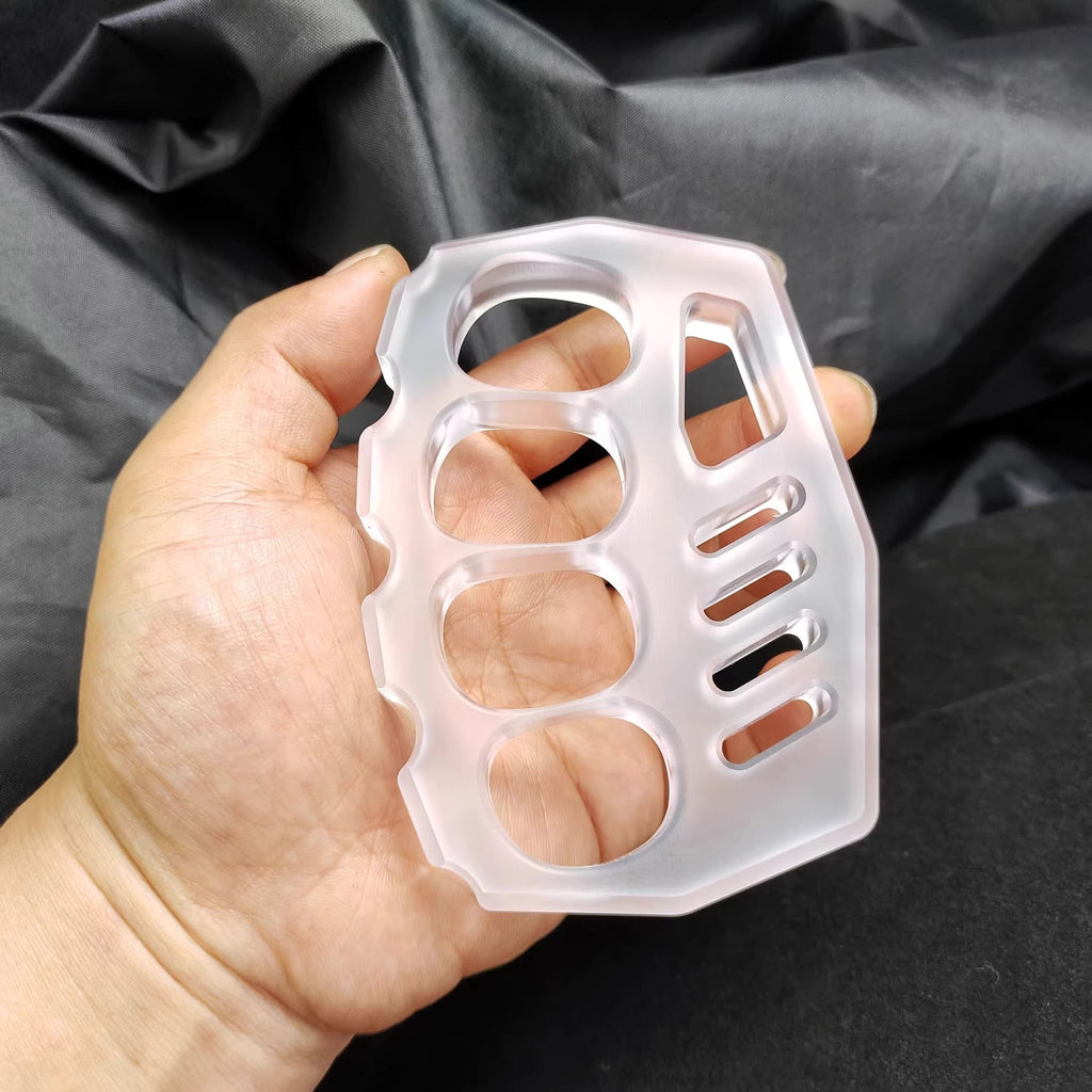 Brass Four Finger Knuckles – PVC Plastic with 14mm Ultra Thick Non-Metal Lightweight detail image - detail view 6