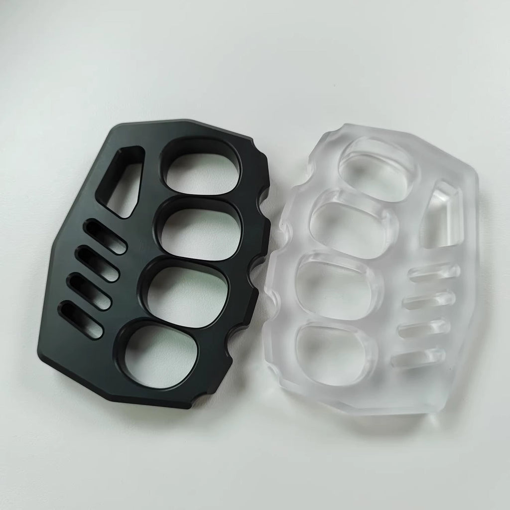 Brass Four Finger Knuckles – PVC Plastic with 14mm Ultra Thick Non-Metal Lightweight detail image - detail view 8