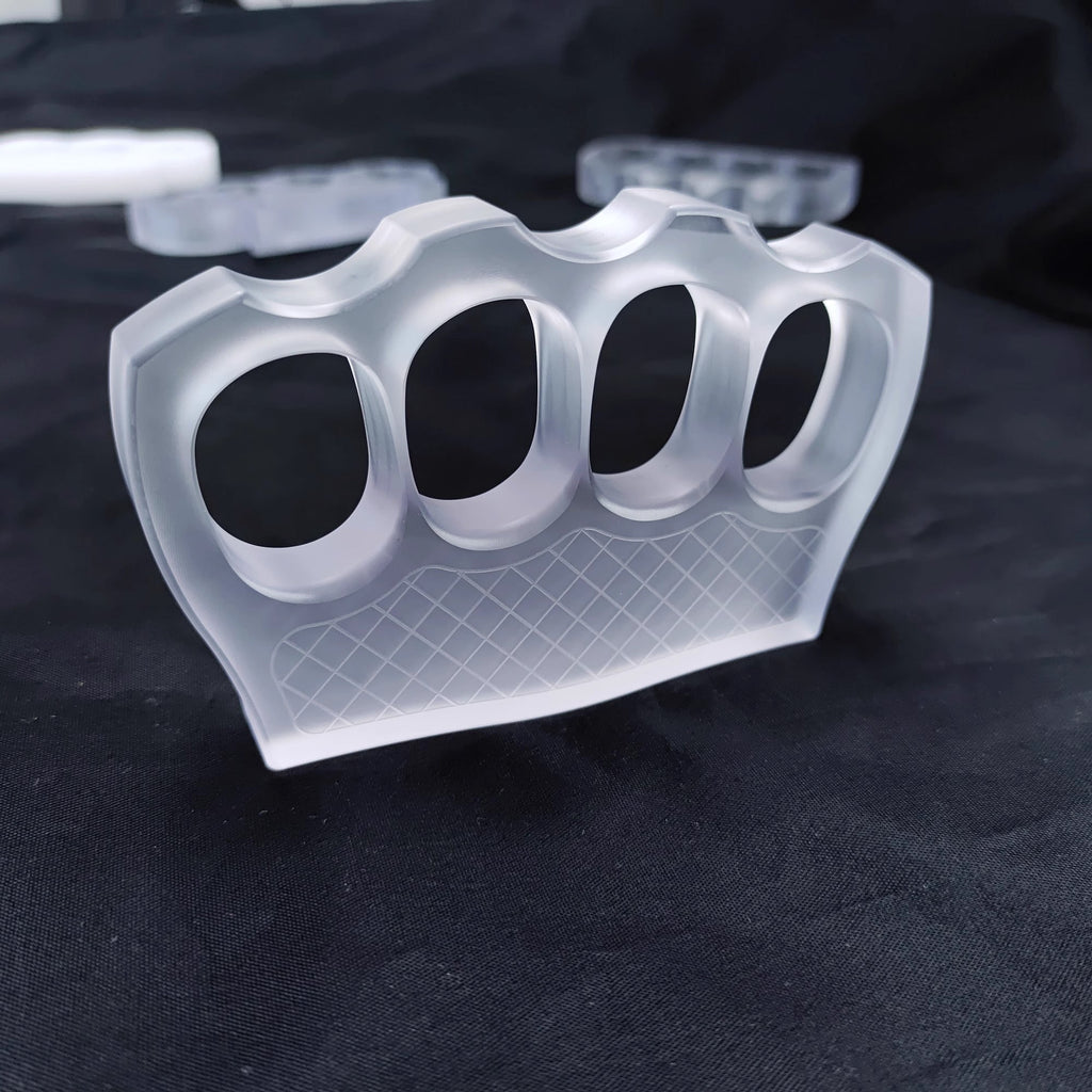 Brass Four Finger Knuckles – PVC Plastic with 14mm Ultra-Thick Non-Metal detail image - detail view 3