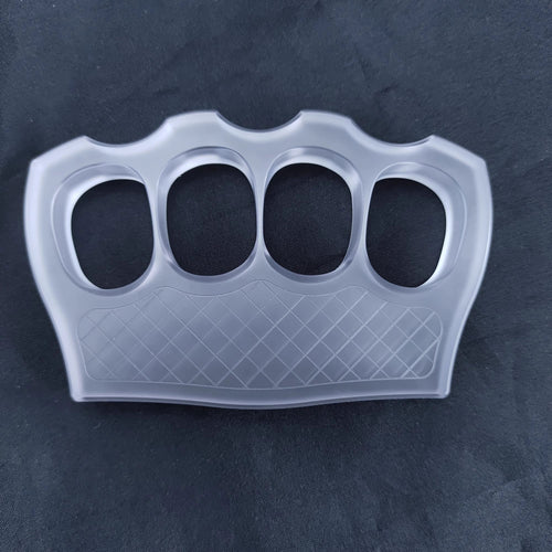 Brass Four Finger Knuckles – PVC Plastic with 14mm Ultra-Thick Non-Metal product image
