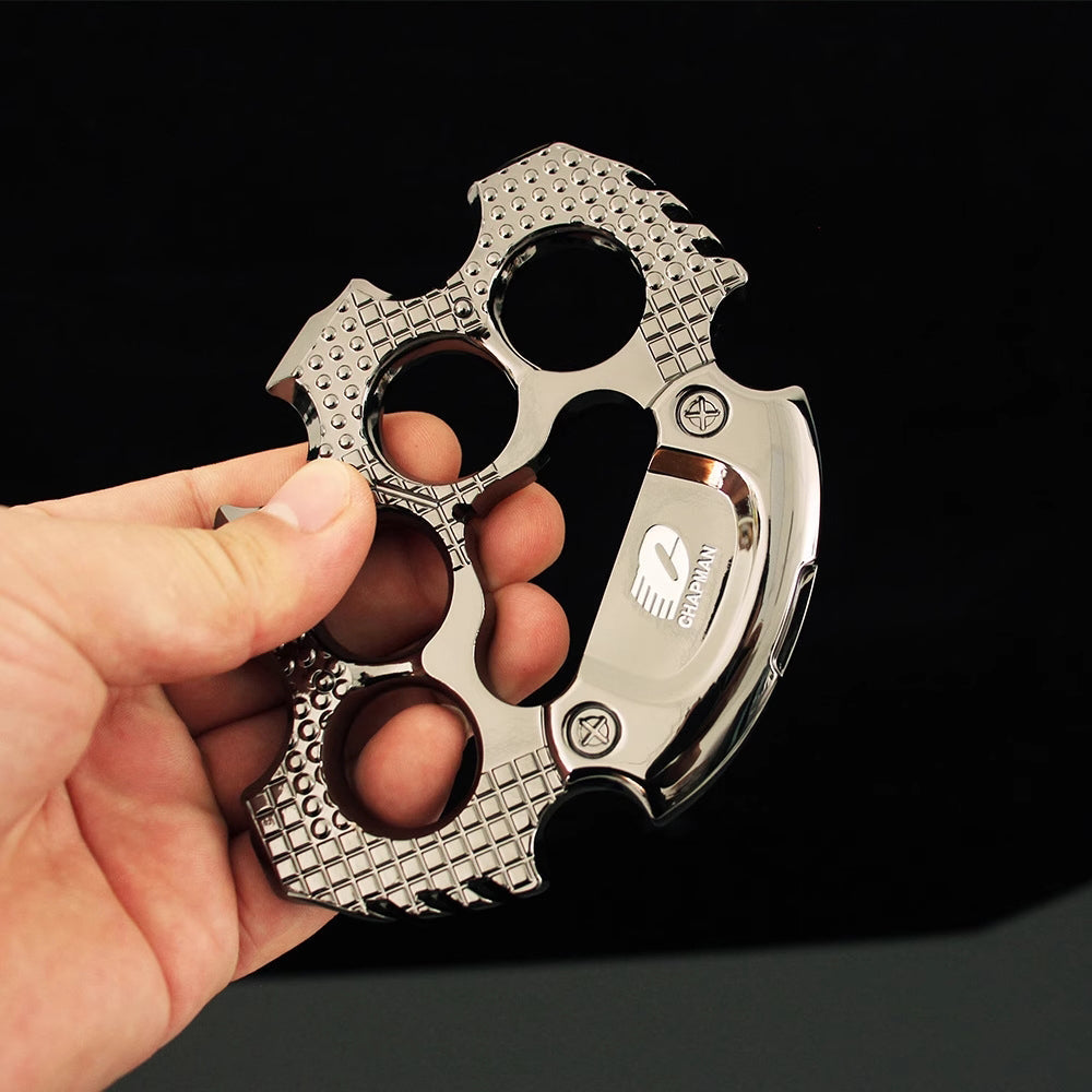 Brass Four Finger Knuckles – Zinc Alloy with CrossFire Game Edition 18mm Heavy Duty detail image