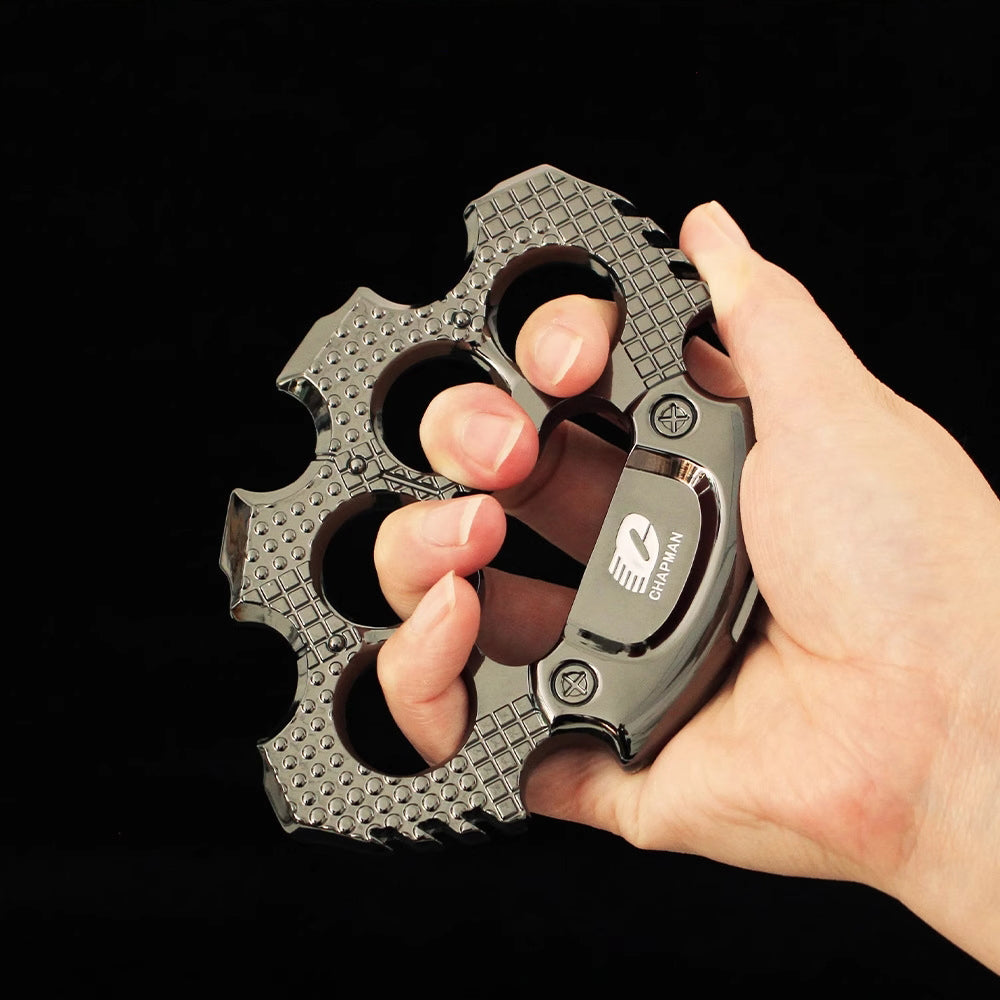 Brass Four Finger Knuckles – Zinc Alloy with CrossFire Game Edition 18mm Heavy Duty detail image - detail view 4