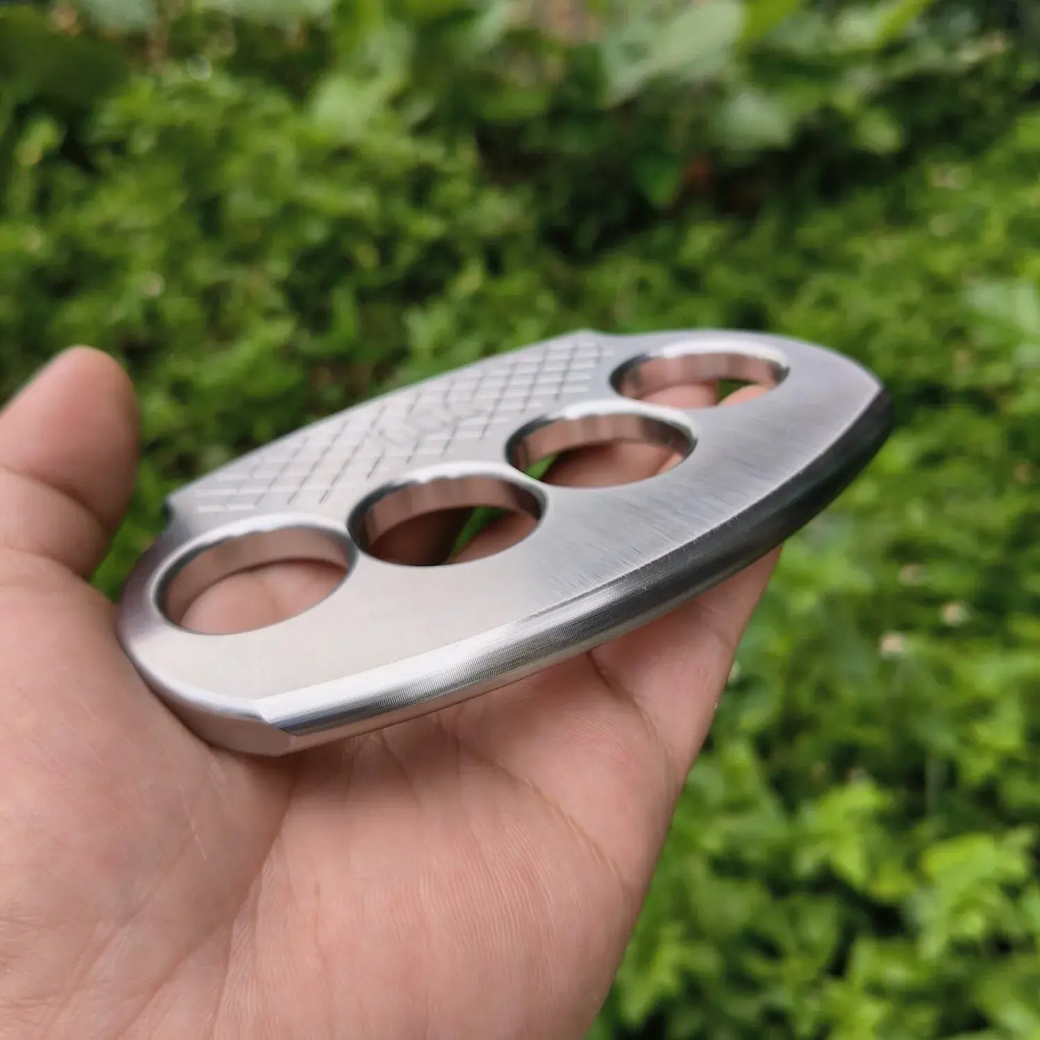 Brass Knuckles – Fascia Scraper Dual Purpose Massage Self Defense EDC Tool detail image - detail view 3