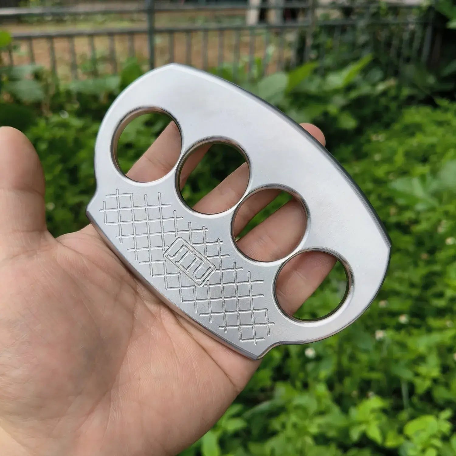 Brass Knuckles – Fascia Scraper Dual Purpose Massage Self Defense EDC Tool detail image - detail view 4