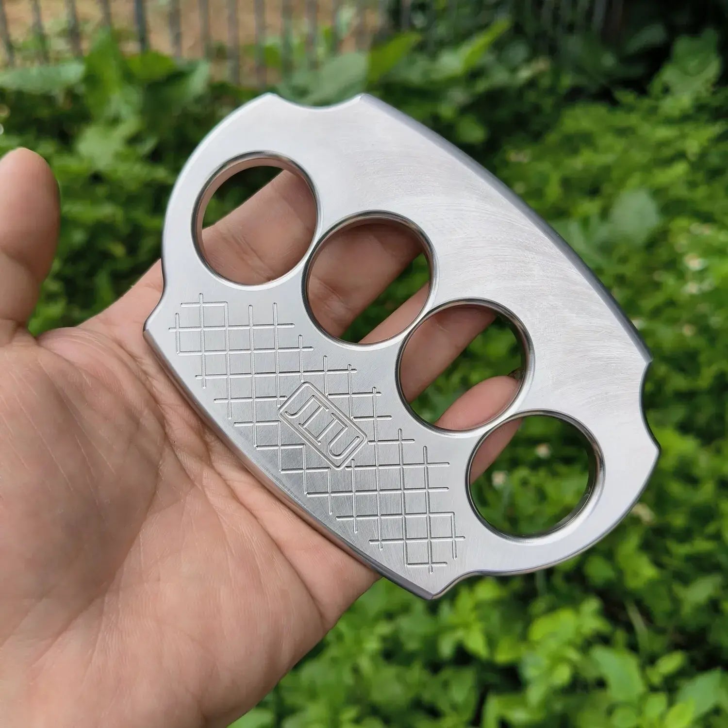 Brass Knuckles – Fascia Scraper Dual Purpose Massage Self Defense EDC Tool detail image - detail view 5