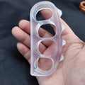 Brass Knuckles – Plastic with Pea Pod Duster Self Defense with Non-Metal Tactical 30g variant image