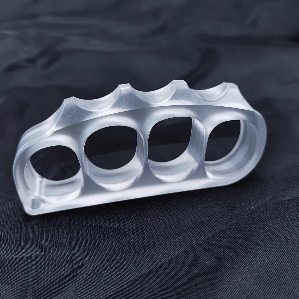 Brass Knuckles – Plastic with Pea Pod Duster Self Defense with Non-Metal Tactical 30g product image