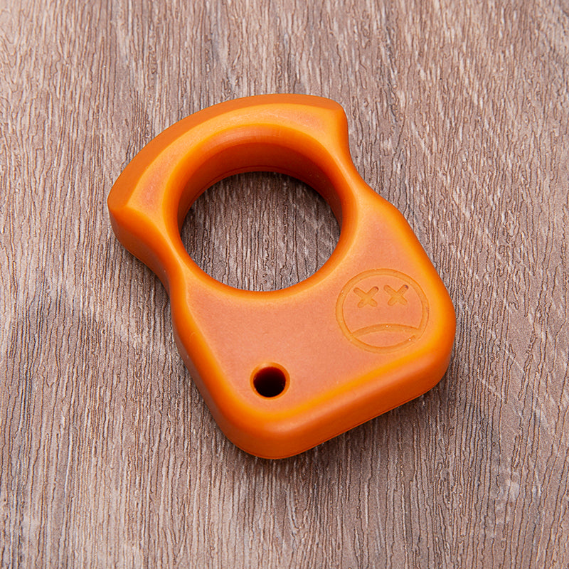Brass Single Finger Knuckles – Bakelite with Lightweight Non-Metal detail image