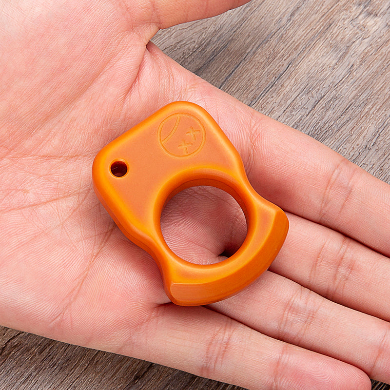 Brass Single Finger Knuckles – Bakelite with Lightweight Non-Metal detail image - detail view 5
