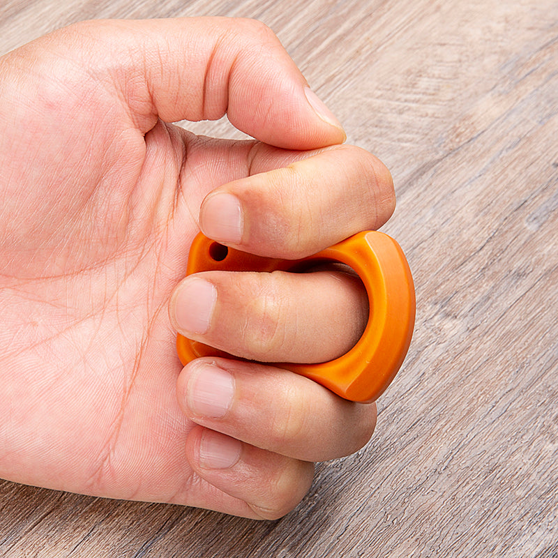 Brass Single Finger Knuckles – Bakelite with Lightweight Non-Metal detail image - detail view 7