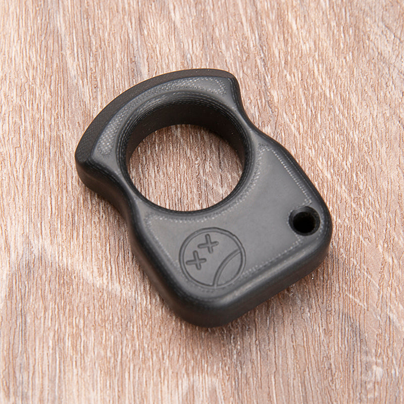 Brass Single Finger Knuckles – G10 Fiber Glass Ring with 15mm Ultra Thick Lightweight EDC detail image