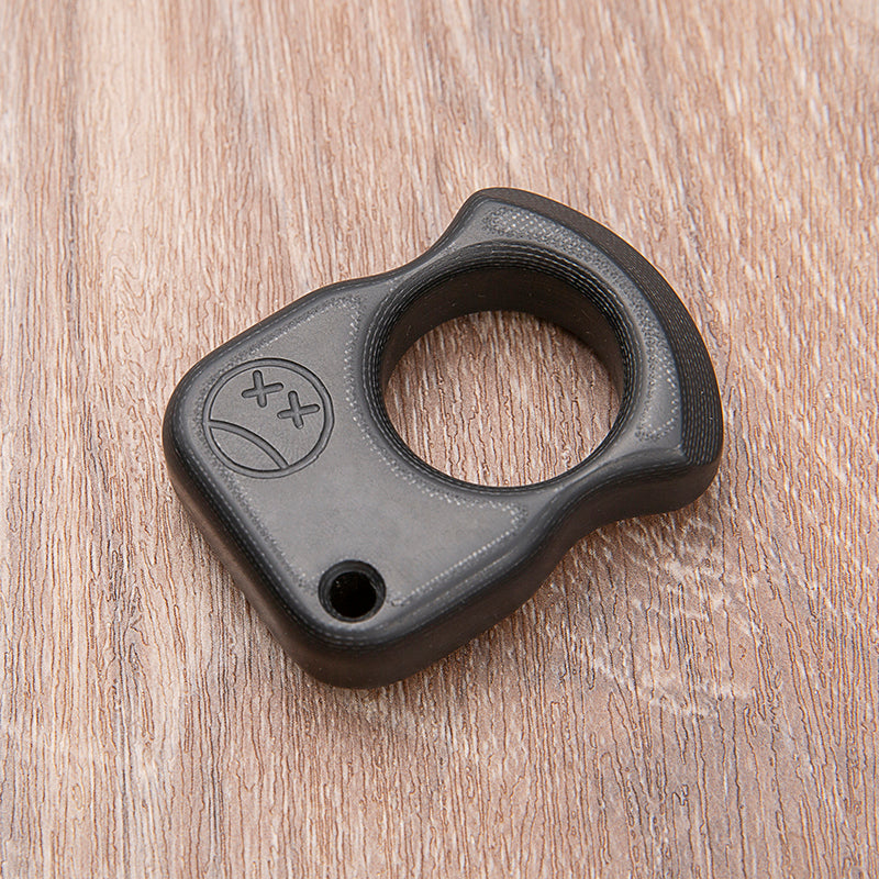 Brass Single Finger Knuckles – G10 Fiber Glass Ring with 15mm Ultra Thick Lightweight EDC detail image - detail view 4