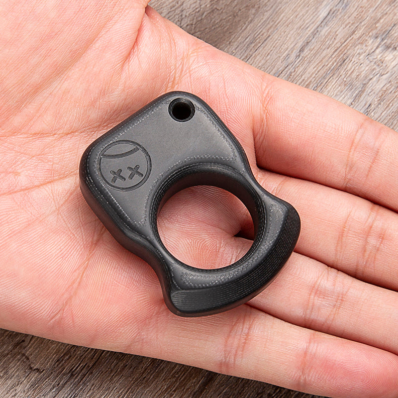 Brass Single Finger Knuckles – G10 Fiber Glass Ring with 15mm Ultra Thick Lightweight EDC detail image - detail view 5