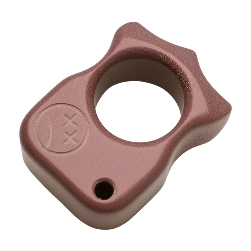 Brass Single Finger Knuckles – Micarta Ring with 21mm Ultra Thick Non-Metal Lightweight product image