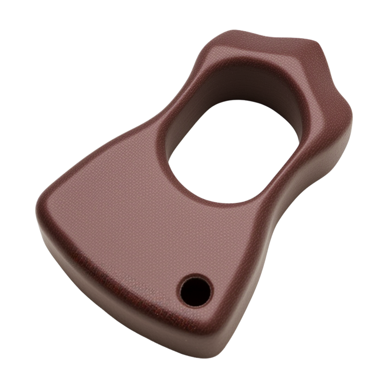 Brass Single Finger Knuckles – Micarta with 21mm Ultra Thick Non-Metal Ergonomic Ring product image