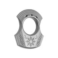 Brass Single Finger Knuckles – Zinc Alloy Apollo Sun God with Greek Mythology Engraved EDC variant image
