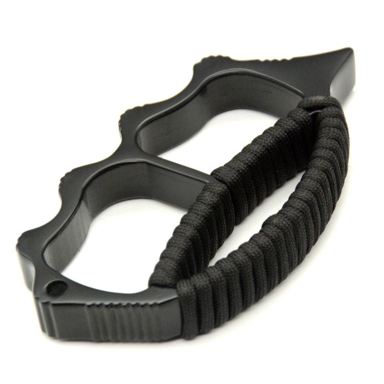 Brass Spiked Knuckles – Dusters with Full Size Zinc Alloy Side Spike 14mm Four Finger EDC detail image - detail view 5