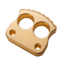Brass Two Finger Knuckles – 17.6mm Ultra Thick Brush Finish Heavy Duty product image