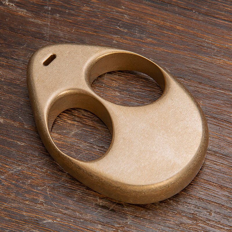 Brass Two Finger Knuckles – Alien ET with Stonewash Unique Design detail image - detail view 5