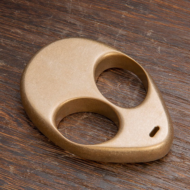 Brass Two Finger Knuckles – Alien ET with Stonewash Unique Design detail image - detail view 6