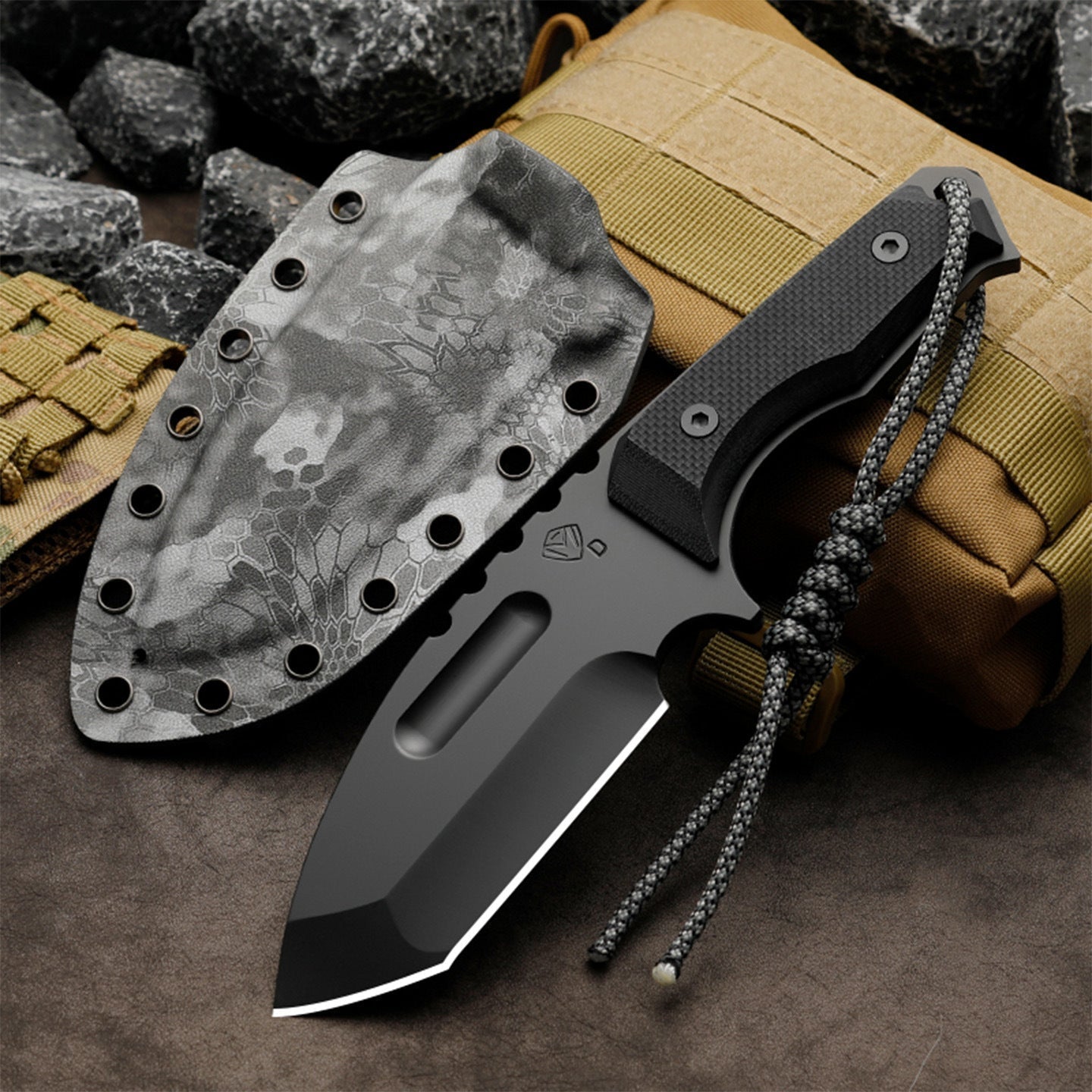 Bushcraft Knife – Savage Angel CPM-3V Full Tang with G10 Handle & Kydex Sheath product image