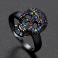 Calavera Skull Ring – CZ Crystal Iced Out Bling Gothic Punk Statement product image