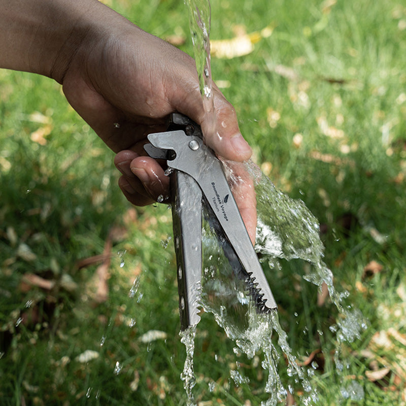 Camping Tool – Pure Titanium Tongs with 3-in-1 Pot Gripper, Bottle Opener & Wrench detail image - detail view 8